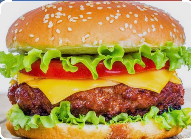California Burger w/ Fries.
