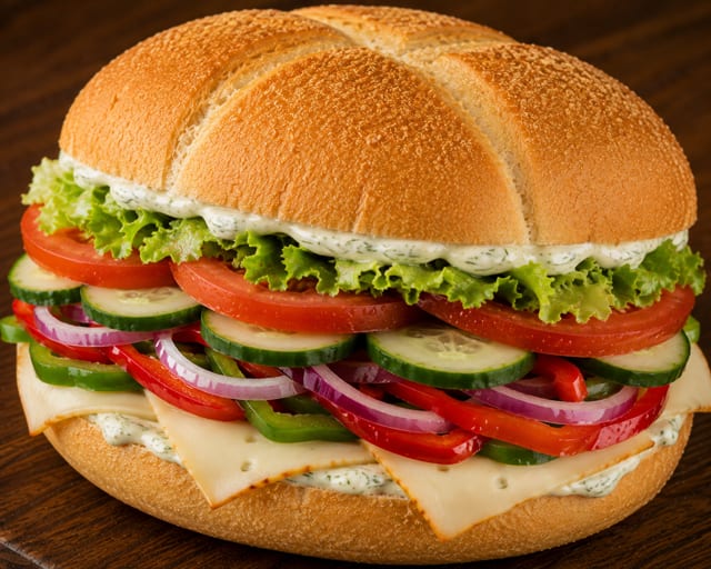 The Hiker Sandwich.
