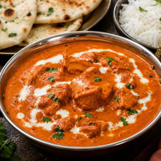 Butter Chicken w/ Basmati Rice and Naan