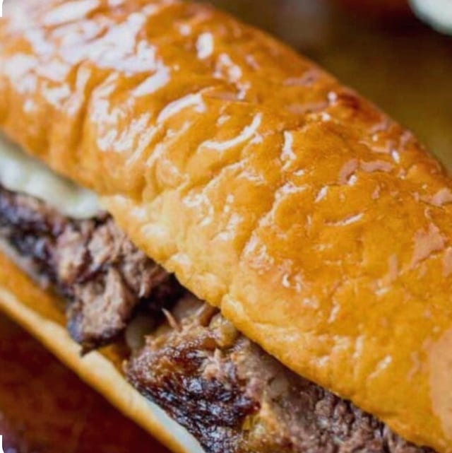 Browns Point BBQ Beef Sandwich.