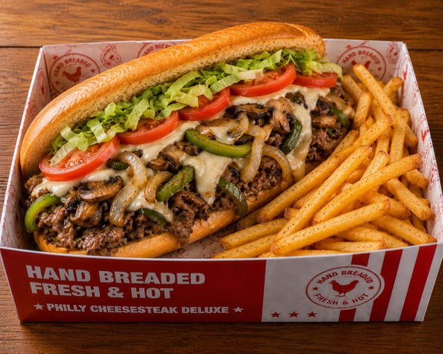 Philly Steak Deluxe w/ Fries.