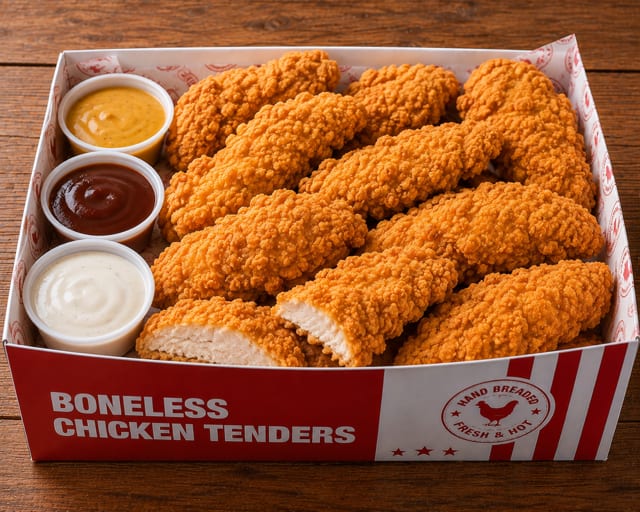 Boneless Chicken Tenders.