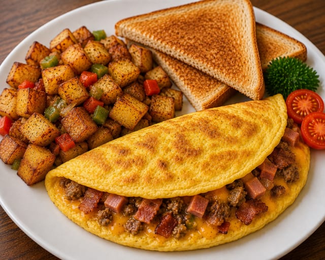 Meat Omelet.