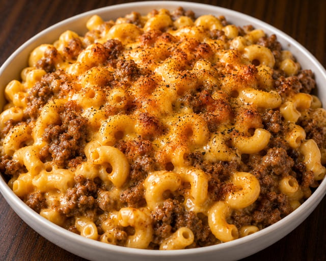 Meaty Mac and Cheese.