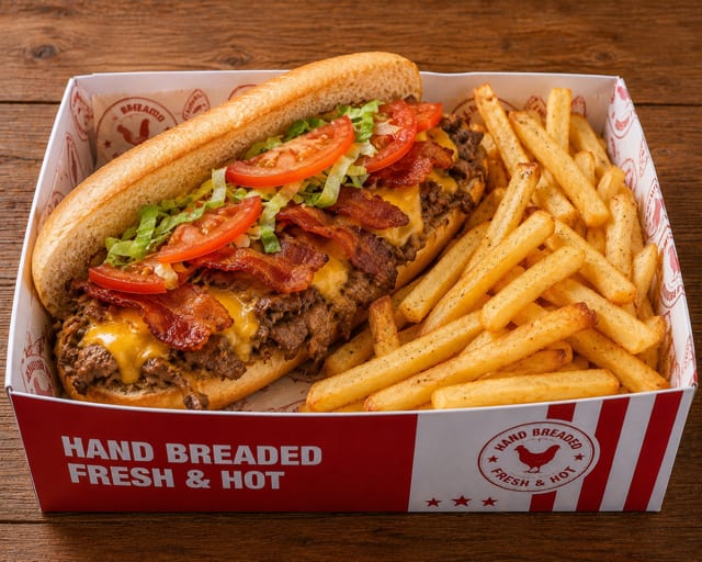 BLT Cheesesteak w/ Fries.