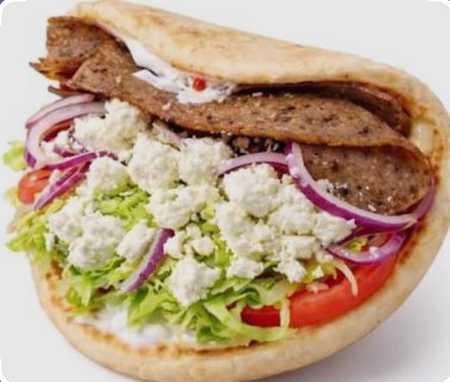 Beef Gyro Sandwich.