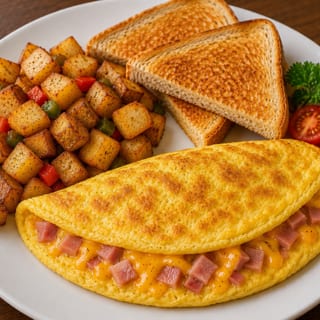 Ham N Cheese Omelet
