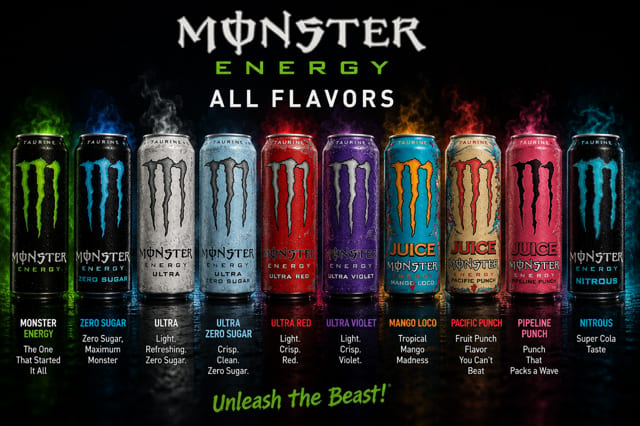 Monster Energy Drink.
