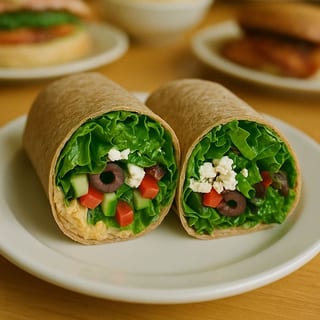 Mediterranean Veggie Wrap